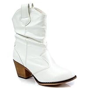 Charles Albert white slouch cowboy boot size 10 women